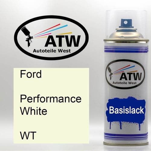 Ford, Performance White, WT: 400ml Sprühdose, von ATW Autoteile West.